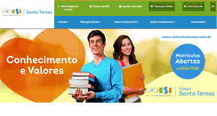 Desktop Screenshot of esisantateresa.com.br