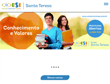 Tablet Screenshot of esisantateresa.com.br